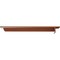 Ekena Millwork Heaton Hidden Support Steel Bracket w/ 16" Support Depth, Hammered Copper 3"W x 20"D x 2"H BKTM03X20X02HEHCO - alternate 5